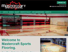 Tablet Screenshot of mastercraftsportsflooring.com